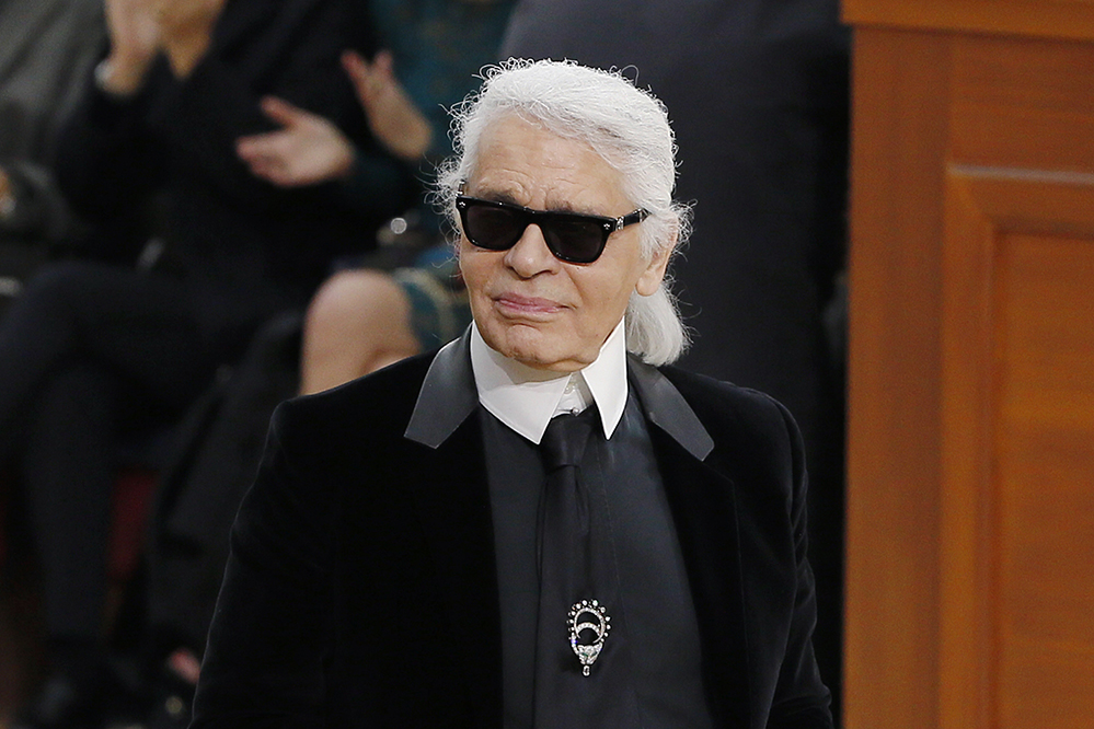 Karl Lagerfeld (Photo by Patrick Kovarik / AFP Photo)